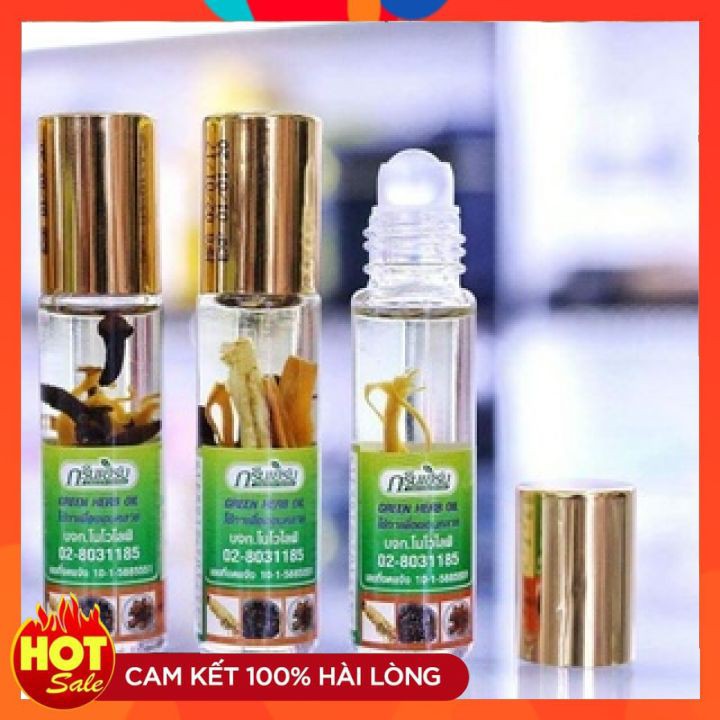 [Giá Rẻ] Dầu Nhân Sâm Ginseng Green Herb Oil 8Ml Chính Hãng Thái Lan