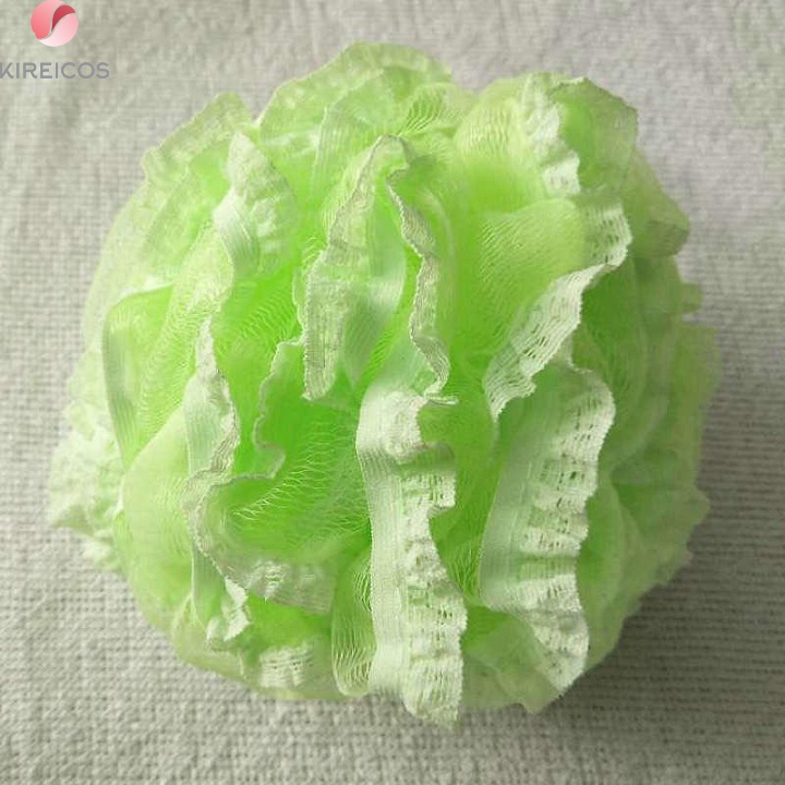 [HCM]Bông Tắm Viền Ren Tròn Cao Cấp