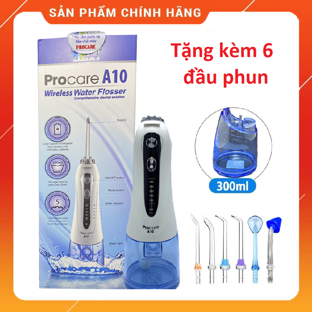 [Hcm]Máy Tăm Nước Cao Cấp Procare A10 Thế Hệ Mới Chính Hãng - Chăm Sóc Răng Miệng Hiệu Quả