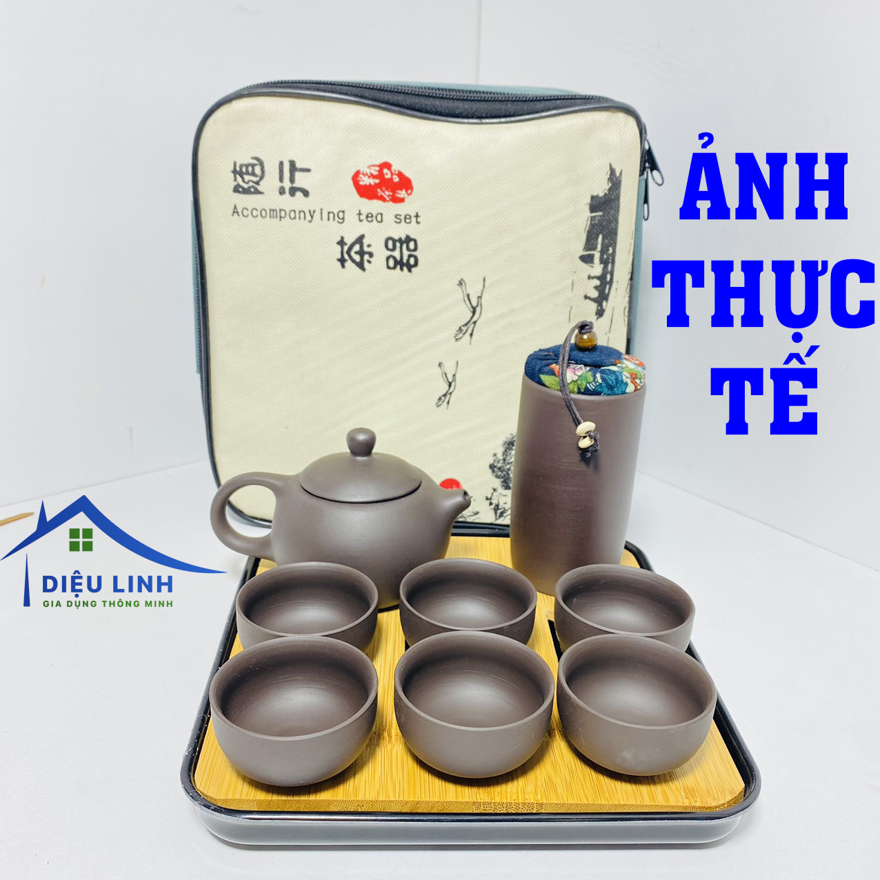 Bộ Ấm Pha Trà Gốm Sứ Bộ Ấm Chén Uống Trà Tử Sa 6 Chén 10 Món Bộ Ấm Chén Trà Đạo Bằng Gốm Tráng Men K