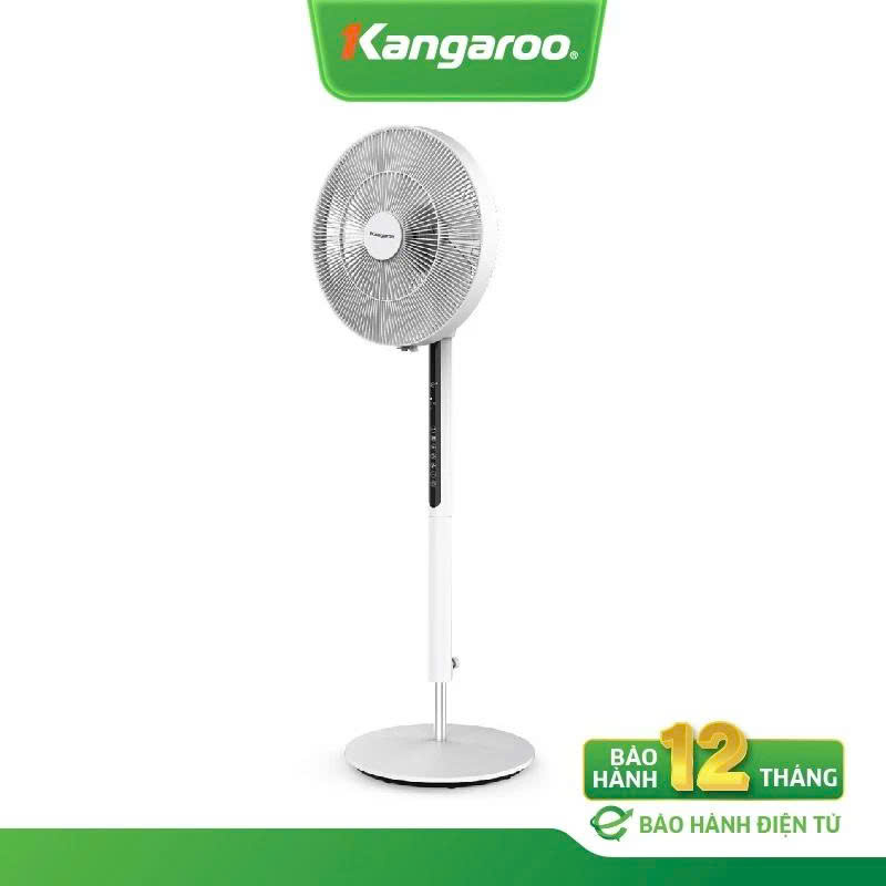 Quạt đứng Kangaroo KG729 - 32 Cài Đặt Tốc Độ, Điều Khiển Từ Xa, Màu Trắng Đen