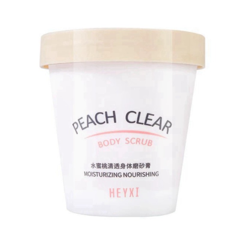 [Hcm]Kem Tẩy Da Chết Body Đào Peach Clear Heyxi Giúp Da Trắng Hồng Cải Thiện Làn Da 200Ml