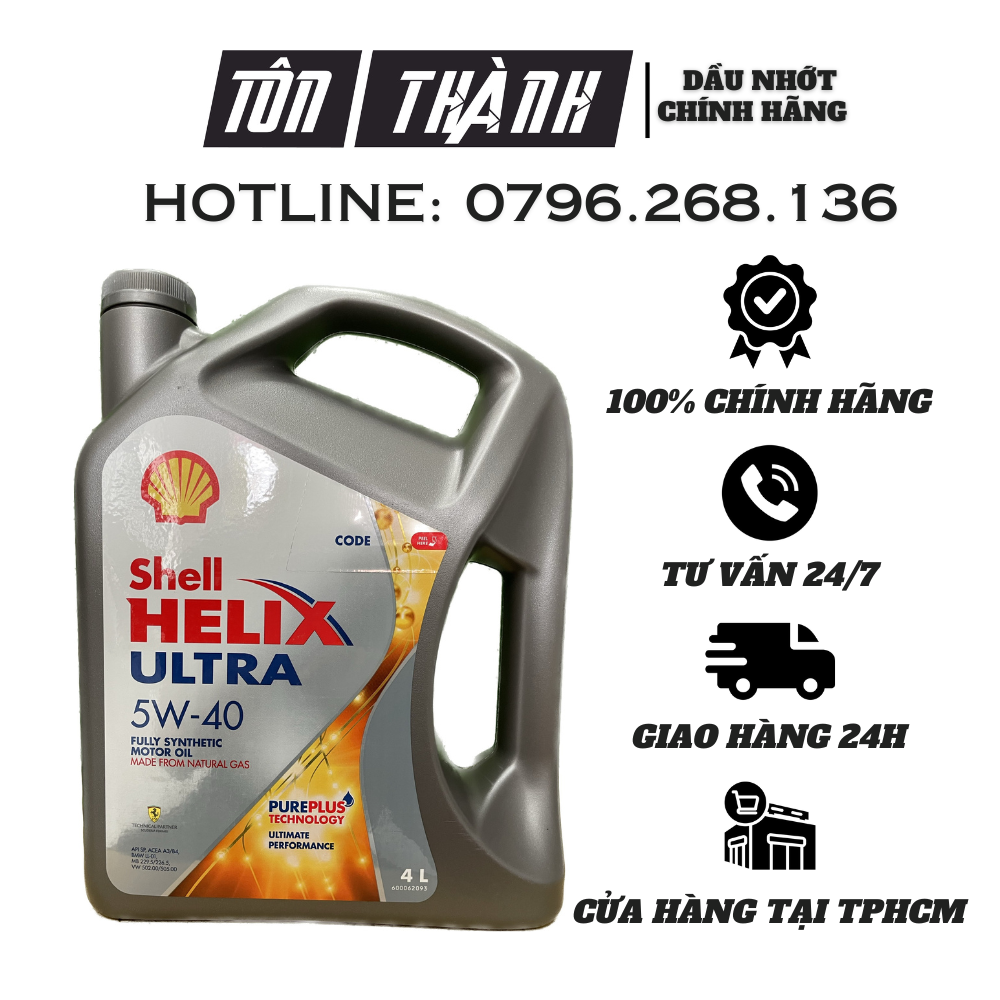 [ Hàng Chính Hãng ] Dầu Nhớt Shell Helix Ultra 5W-40 API SP ACEA A3/B4