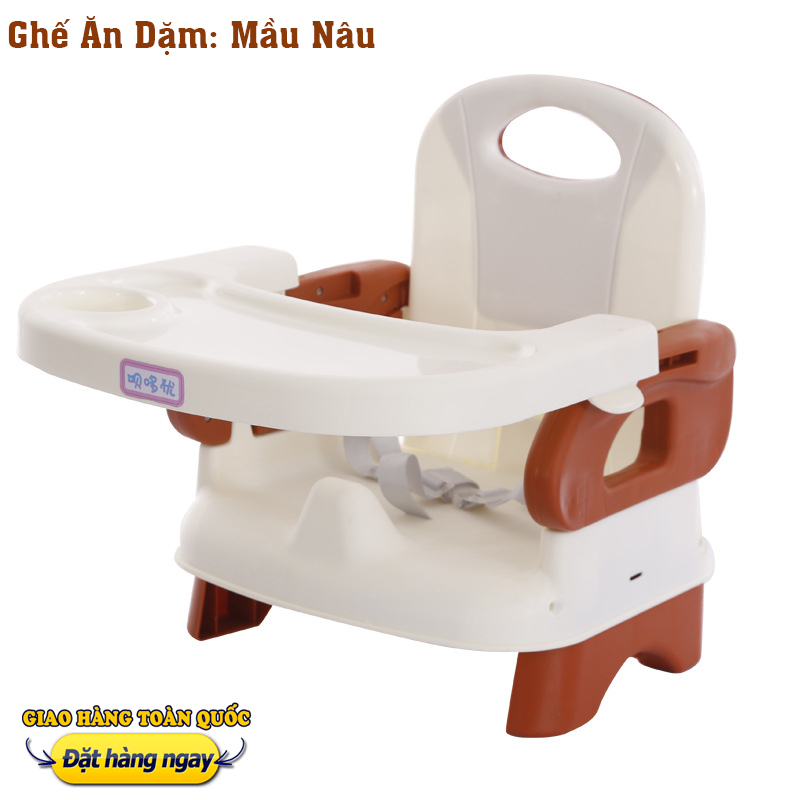 Ghế ăn dặm cho bé có thể gấp gọn hiện đại ghế ăn dặm đa năng Mặt bàn có các hốc riêng biệt chắc chắn an toàn cho Bé