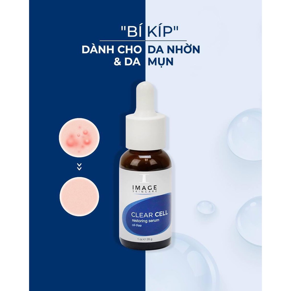 [Hcm]Serum Kiềm Nhờn Kháng Khuẩn Image Skincare Clear Cell Restoring Serum Oil - Free