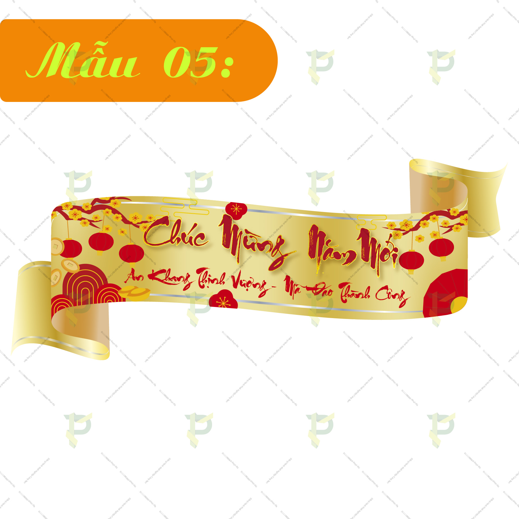Decal Giấy Tem tết dán thùng bia nước ngọt hộp quà giỏ quà tết chúc mừng năm mới