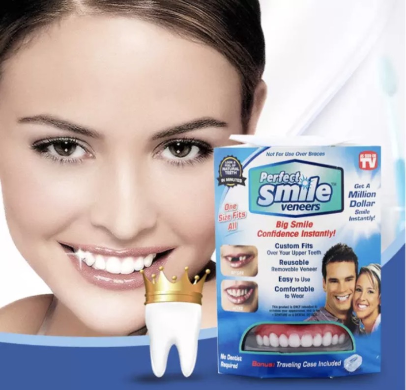 Bestmart - Hàm răng giả bằng silicon giống như răng thật (Bộ 2 cái)