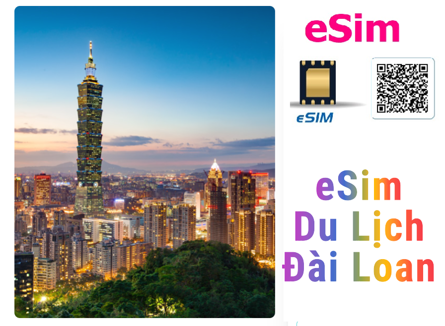 Esim 4G Du lịch Đài Loan - Mạng Chunghwa lớn nhất Đài Loan  - Dung lượng Nhiều Mạng Tốc Độ Cao - Nhi
