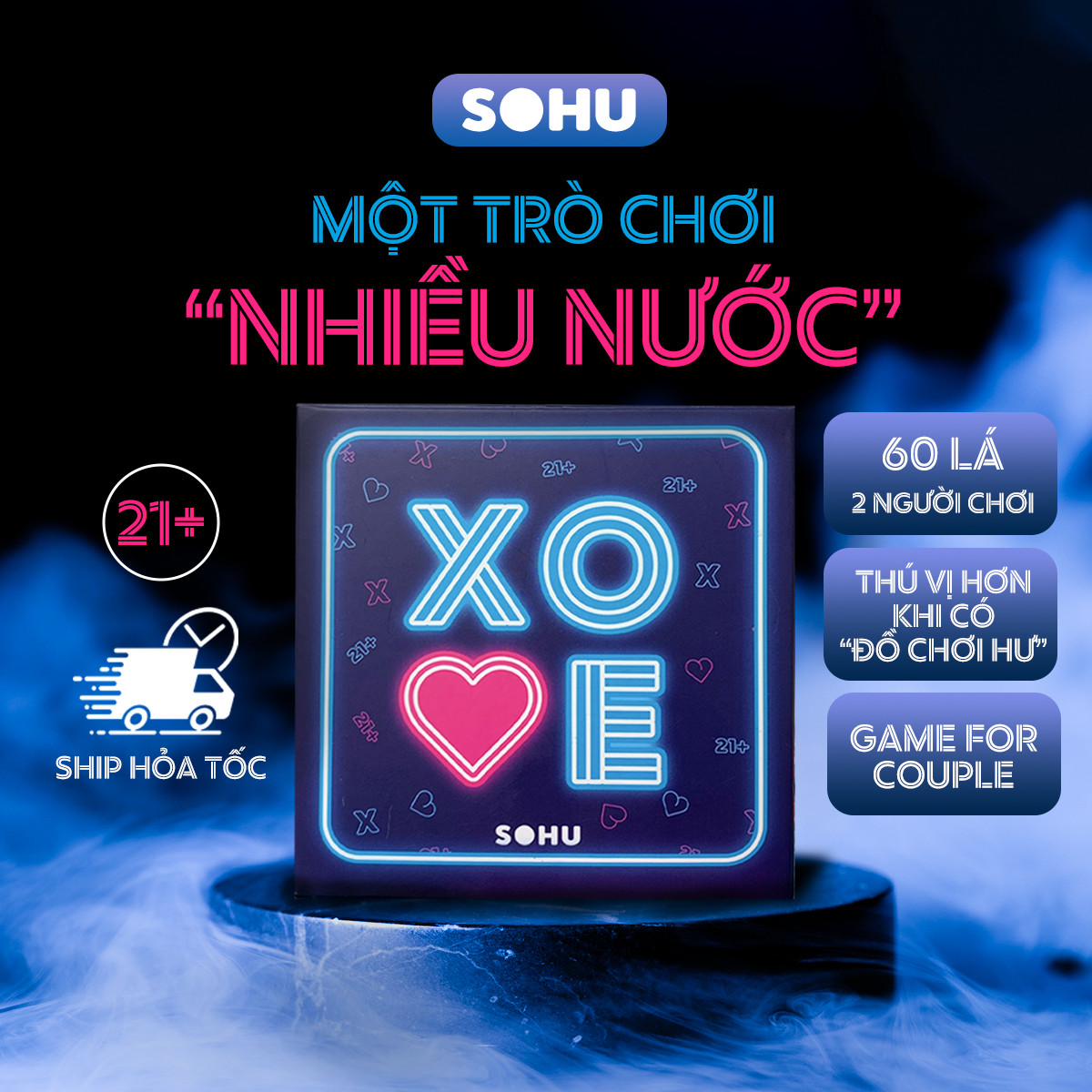 Bộ bài tình yêu XOVE boardgame cặp đôi Sohu trò chơi cho couple hẹn hò