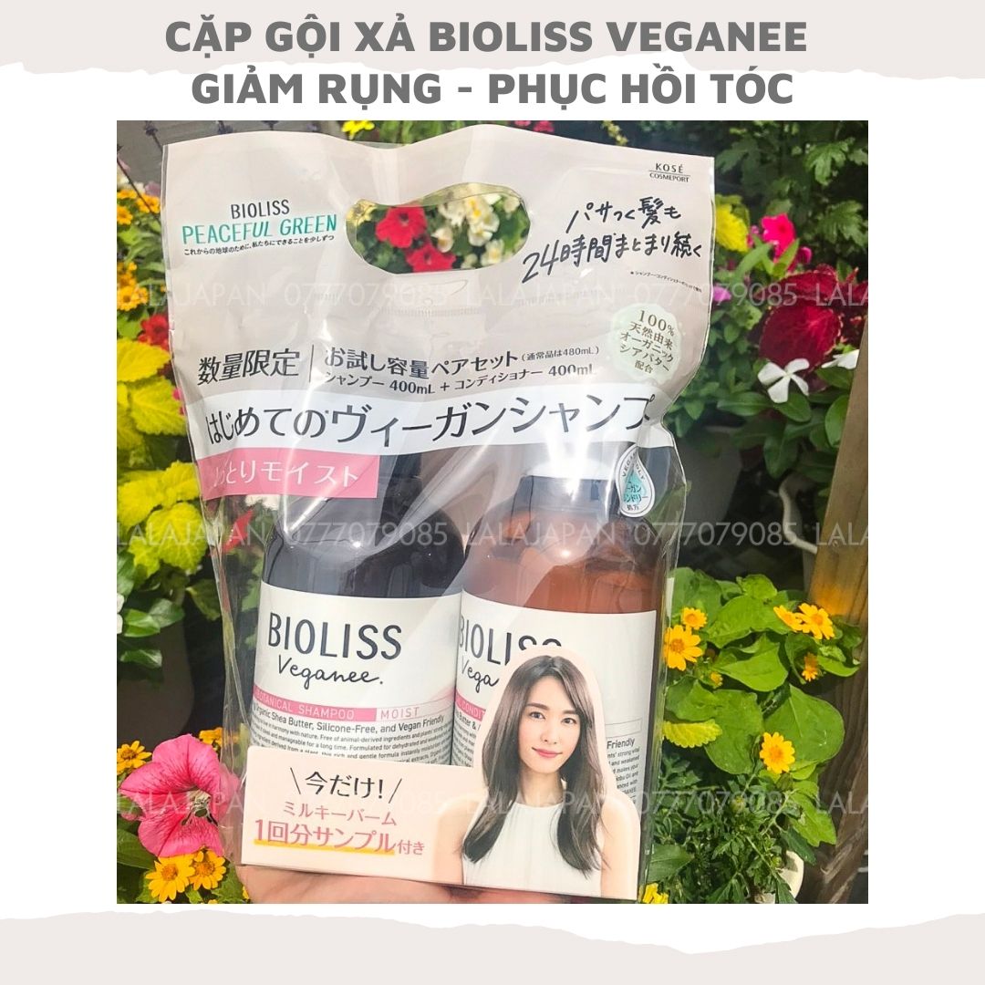 [Hcm]Cặp Gội Xả Bioliss Veganee Nhật Bản Giảm Rụng Phục Hồi Tóc Và Làm Chắc Khỏe Sợi Tóc