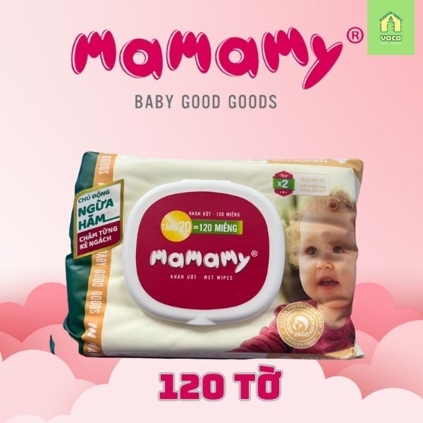 (CÓ LOẠI 120 TỜ) KHĂN ƯỚT MAMAMY KHÔNG MÙI/CÓ MÙI CÓ NẮP 100 TỜ/120 TỜ