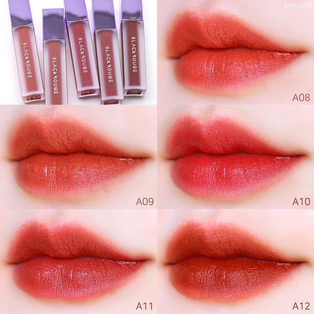 [HCM](Full màu) SON KEM LÌ SIÊU MỊN BLACK ROUGE CHÍNH HÃNG  AIR FIT VELVET TINT VERSION 2 bền màu độ bám cao không gây hiện tượng khô môi