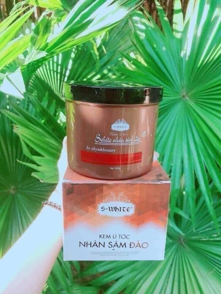 Kem ủ tóc hấp dầu lạnh Nhân Sâm Đào Swhite 500g swhite