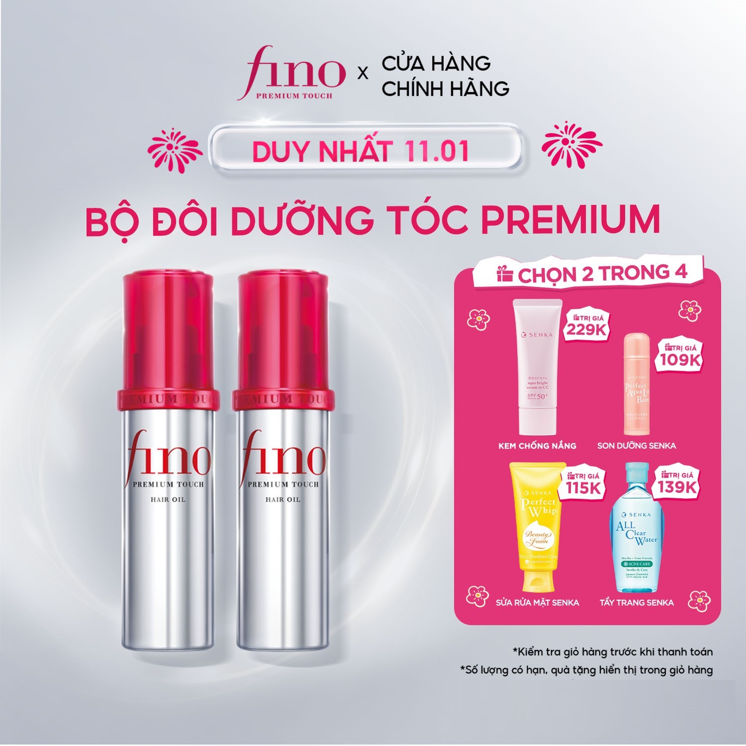 Bộ 2 Dầu Dưỡng Tóc Cao Cấp Fino Premium Touch Hair Oil B 70Ml