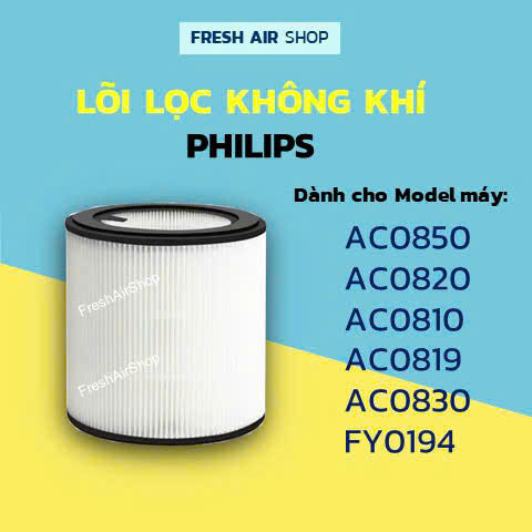 Lõi Lọc Không Khí Philip AC0850 AC0820 AC0810 AC0819 AC0830 FY0194 FY0293 bộ lọc Philip màng lọc Phi
