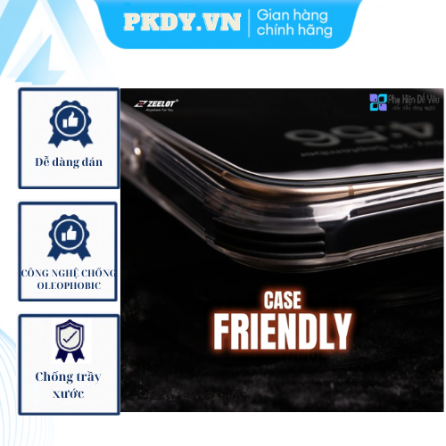 Kính cường lực 2.5D+ ZEELOT SOLIDsleek dành cho lPhone 16 Series [Nhập khẩu & Phân phối chính hãng]