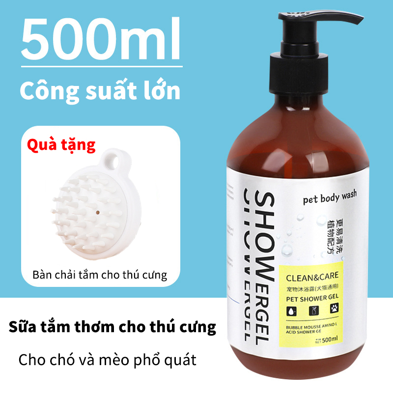 🐶Mùi hôi thối đã biến mất🐱Sữa tắm mèo Sữa tắm trị ve rận cho chó Sữa Tắm Cho Chó （Ngăn Ngừa Ve Ghẻ N