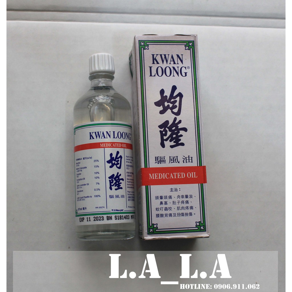 [Hcm]Dầu Nóng Kwan Loong Oil 57Ml