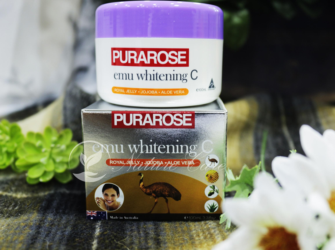 [Hcm]Kem Dưỡng Da Tẩy Tế Bào Chết Chống Lão Hóa Làm Trắng Sáng Da - Purarose Emu Whitening C ( Hàng Nhập Khẩu Từ Úc - Cam Kết Hoàn Tiền 100% Nếu Phát Hiện Hàng Giả )
