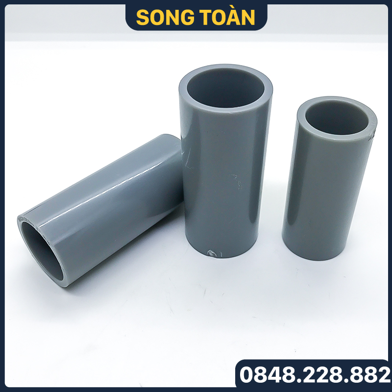 Nối Thẳng Ống Nhựa Măng Sông Trơn Nhựa Ống Bình Minh 21 27 34