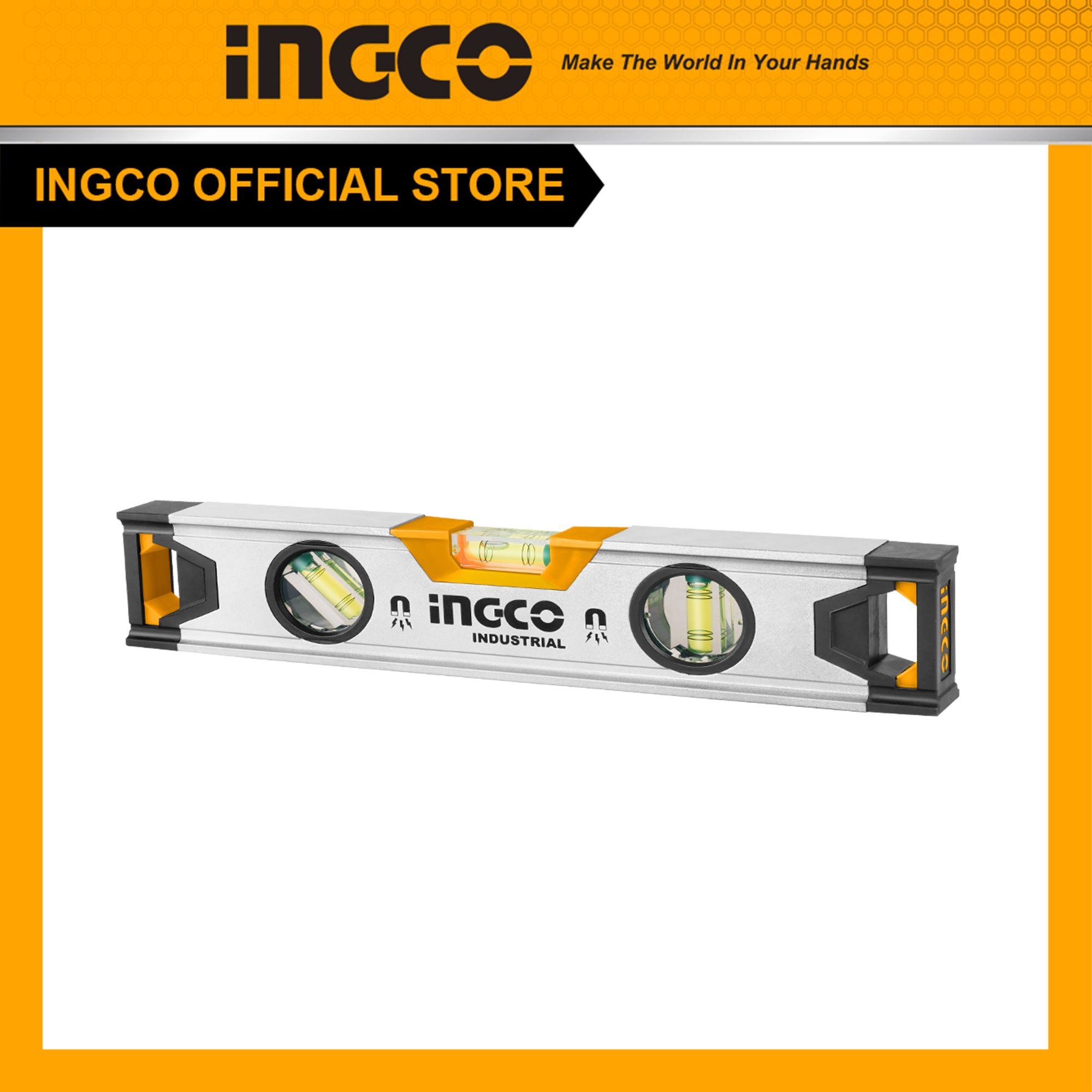 Thước Thủy Ingco Cân Bằng Có Nam Châm Dài 30cm HSL38030M