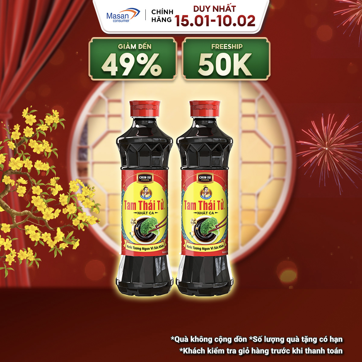 Combo 2 Nước Tương Tam Thái Tử Nhất Ca 650ml