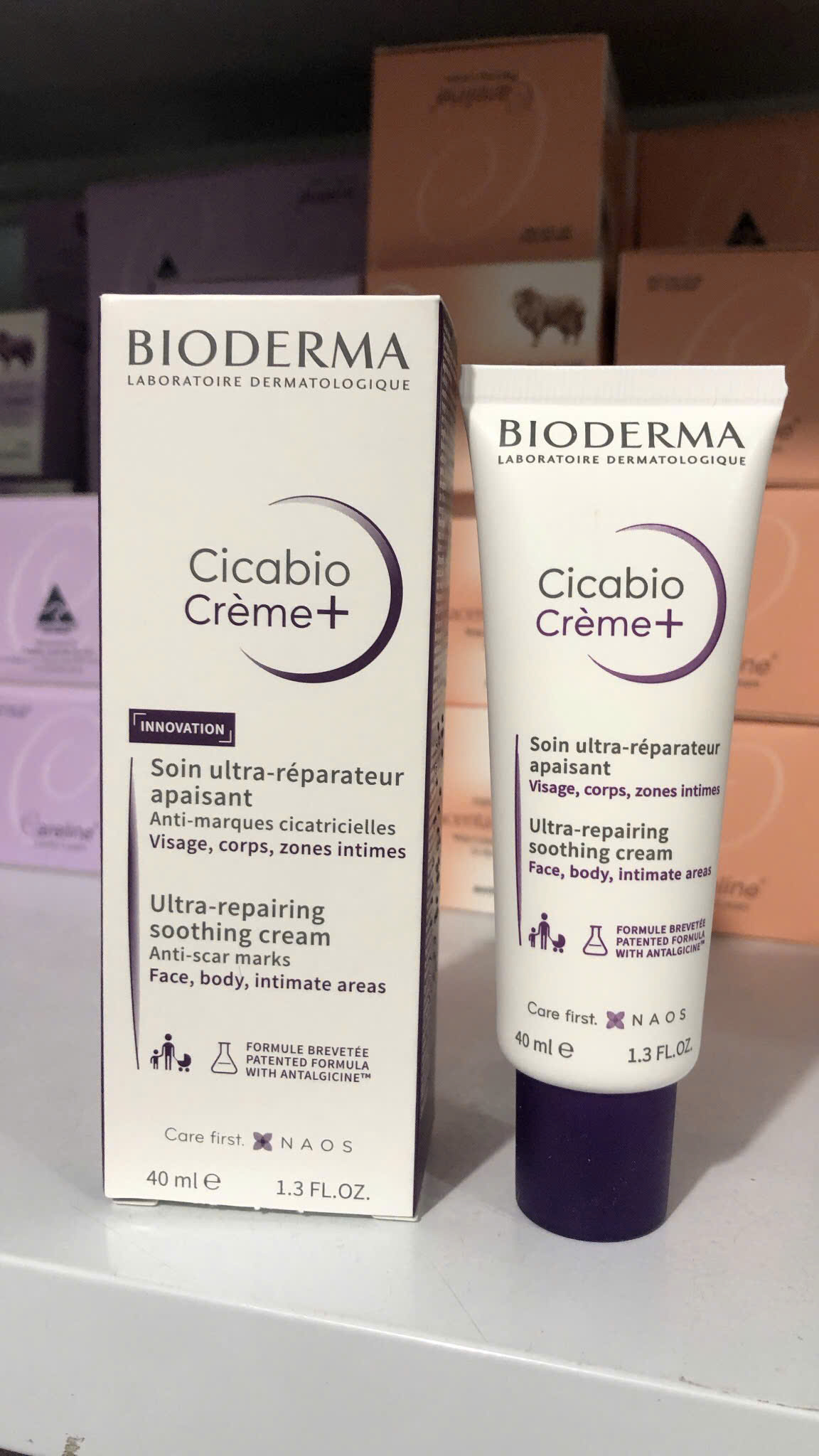 Kem dưỡng ẩm Bioderma Cicabio Crème Pháp (40ml/100ml) phục hồi và làm dịu da