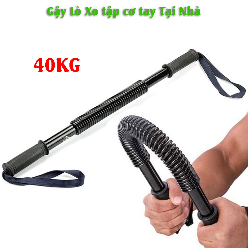 Gậy tập cơ tay DOTI Gậy bẻ tập cơ tay lò xo đàn hồi Titan 20kg 30kg 40kg 50kg 60kg - Thanh Bẻ Lò Xo 