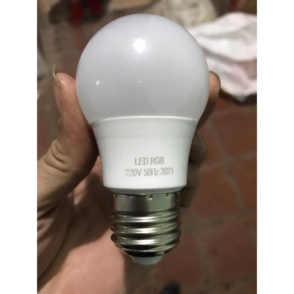 Bóng led đổi màu (tự nháy đổi màu) 3W RGB