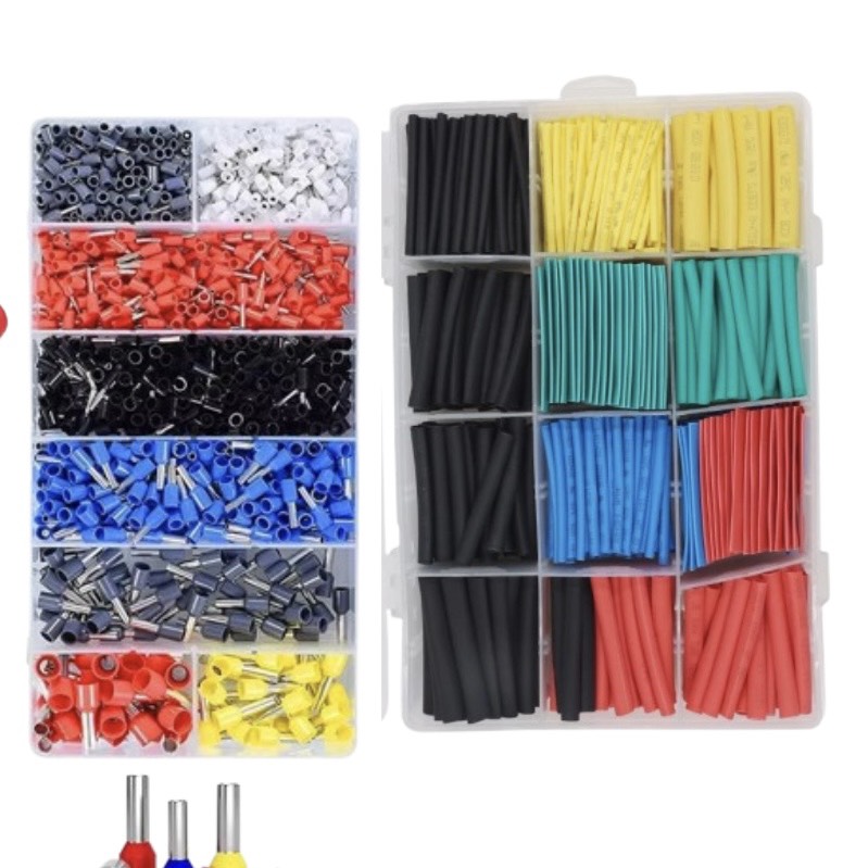 Kìm bấm cos vuông và hộp 1200 cos pin ống trònbộ kìm bấm cos đa nănghộp đầu cos kim thông và kìm bấm