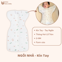 Nhộng Chũn Thông Hơi Cho Bé UNBEE Chất Tơ Tằm Thông Thoáng Co Giãn Tốt Size 0-9 Tháng