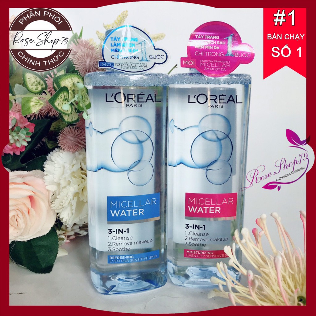 Nước Tẩy Trang Làm Sạch Sâu Loreal Micellar Water 3 In 1 Deep Cleansing|Da Nhờn Mụn Cam Kết Hàng Đúng Mô Tả Chất Lượng Đảm Bảo An Toàn Đến Sức Khỏe Người Sử Dụng Đa Dạng Mẫu Mã