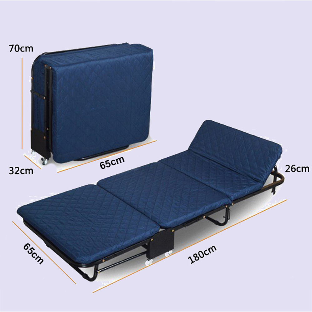 Giường xếp đa năng gấp gọn NIKITA khung thép sơn tĩnh điện  gấp gọn thành ghế sofa có bánh xe