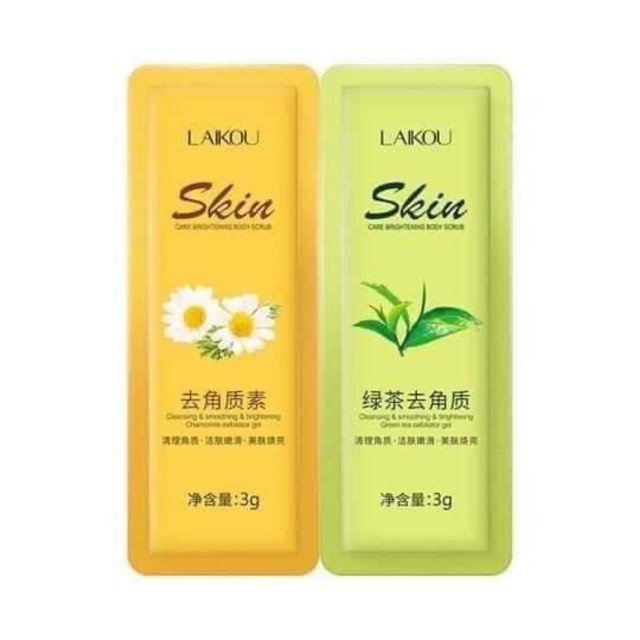 Gel Matcha Laikou Tẩy Tế Bào Chết Cho Da Mặt 6G Set 2 Gói