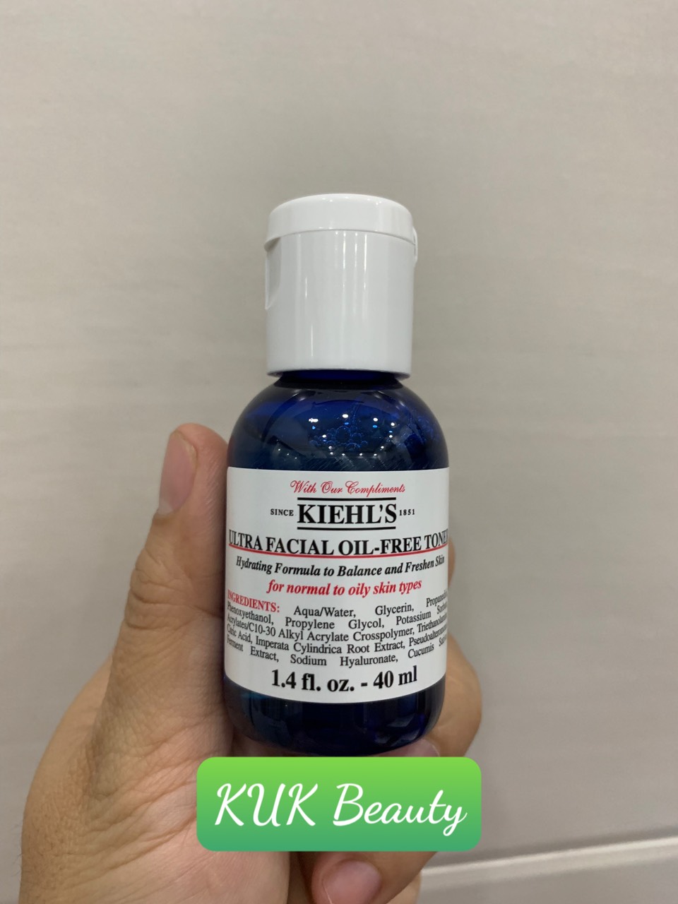 [Hcm]Kielhs - Nước Hoa Hồng Kiehls Dành Cho Da Ddầu Facial Oil Free 40Ml