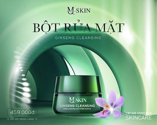 [Hcm]Bột Rữa Mặt Mq Skin 100Ml +Quà