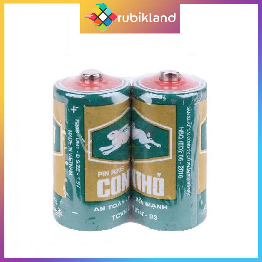 [1 Viên] Pin Đại Con Thỏ Pin R20S 1.5V Bao Bì Mới Pin Carbon Kẽm Xài Lâu Bền Lắp Đồ Chơi Remote Pin 