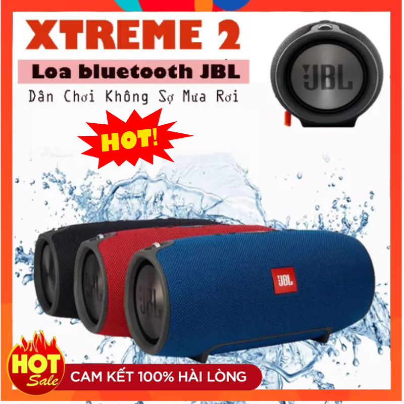 Loa Bluetooth ( JBL Xtreme 2 ) Loa Công Suất Lớn 40W Siêu Bass- Âm Thanh 3D- Màng Loa Cộng Hưởng- Chống Nước IPX7- 15 Giờ Chơi Nhạc Cho 1 Lần Sạc- Loa Di Động Ngoài Trời Nghe Nhạc Cực Chất Âm Bass Siêu Trầm BH 12 Tháng LinDu Shop