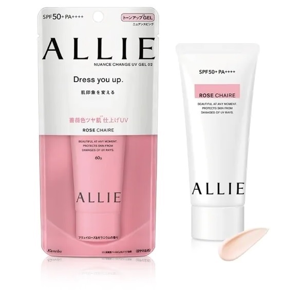 Gel chống nắng nâng tông da Kanebo ALLIE Dress You Up SPF50+PA+++ 60g (Trắng hồng)