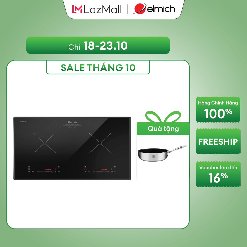 (Chỉ 25-29.10)Bếp từ đôi Elmmich ICE-8852