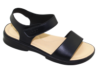 Sandal đế bằng nữ Bitas SUNNY.01 (Đen + Kem + Nâu)