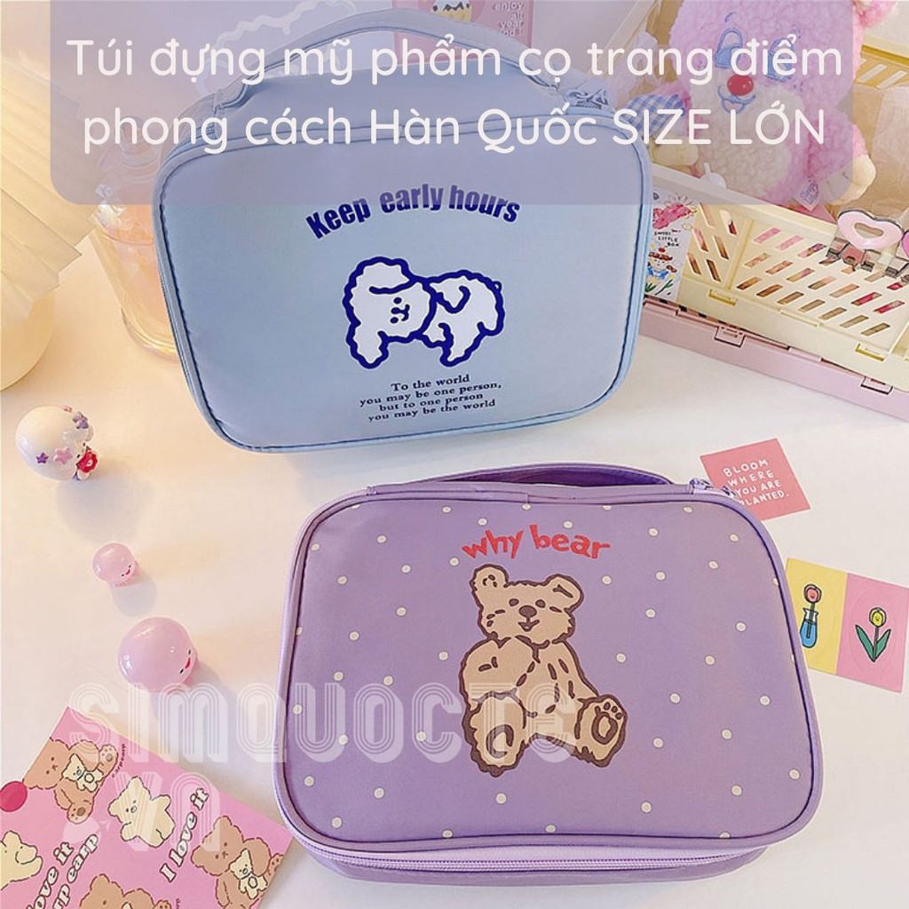 [Size To] Túi Đựng Mỹ Phẩm Đồ Trang Điểm Hoạt Hình Dễ Thương Tmp16