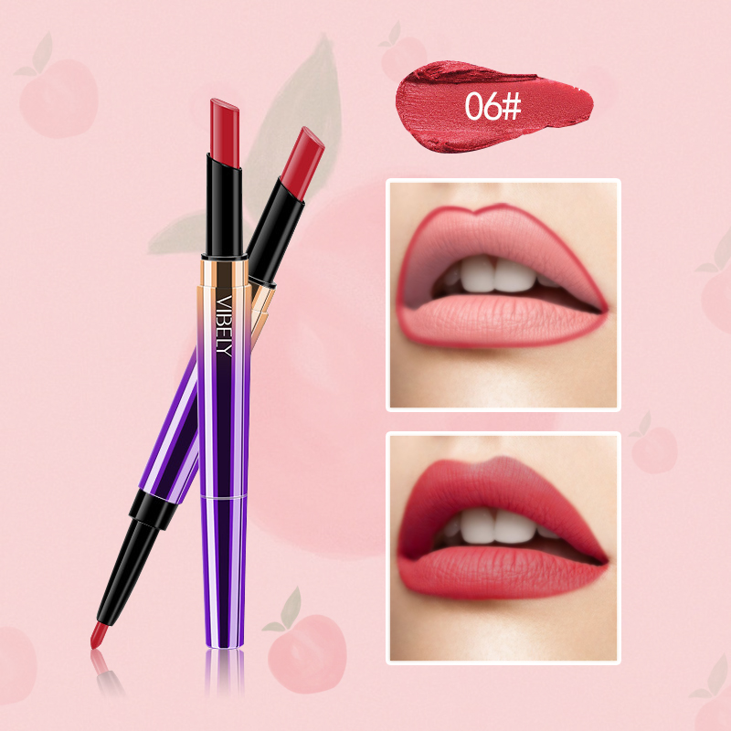 [Hcm][Peachy Sis Shop] Vibely Chuyên Nghiệp Đa - Chức Năng But Chì Viền Môi Bền Lâu Không Thấm Nước Lip Mỹ Phẩm Trang Điểm Đầy Màu Sắc Môi Lót