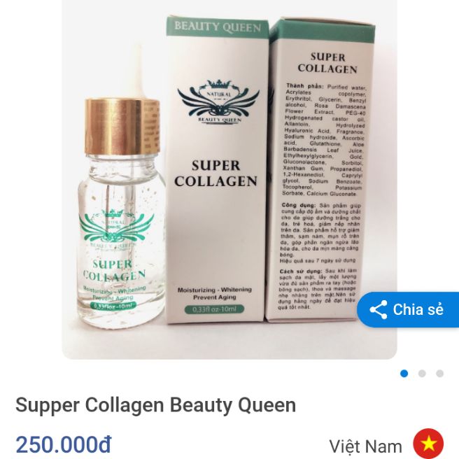 Serum Super Collagen Queen Beauty .