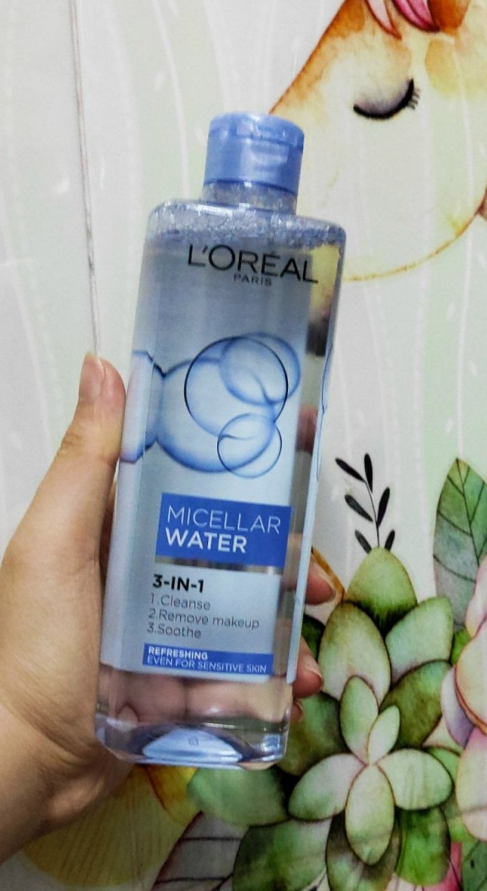 Hàng Mall - Nước Tẩy Trang Làm Mát Da Loreal Paris 3 - In - 1 Micellar Water 400Ml