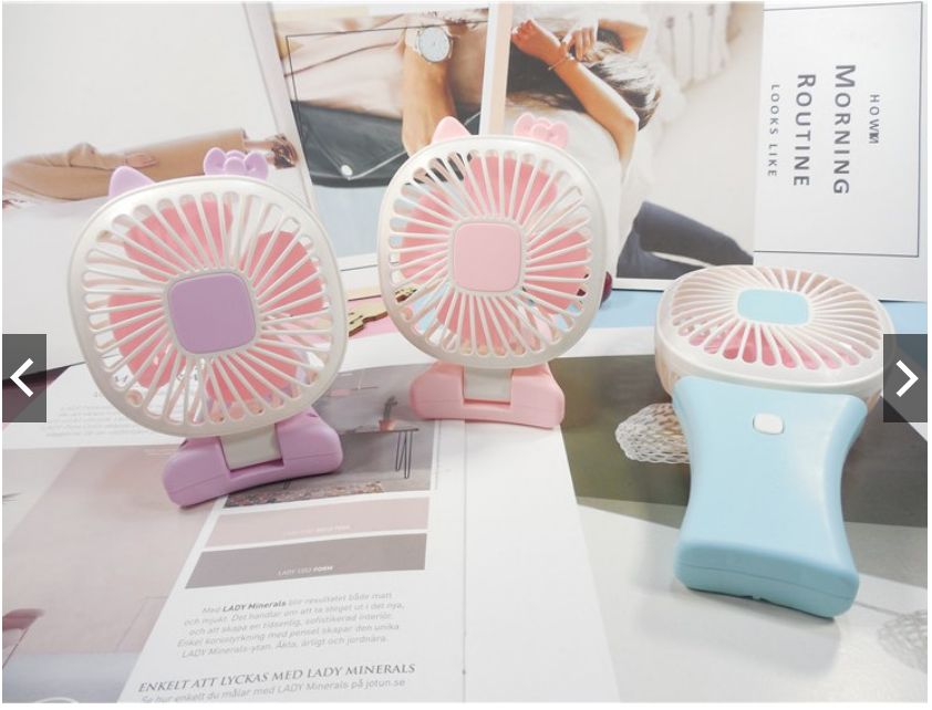 [ Hót 2021 ] Quạt Điều Hòa Mini 2 Trong 1 Gấp Gọn Cầm Tay Để Bàn Tích Điện Cổng Sạc Usb Đa Năng Mang Học Đi Làm Du Lịch