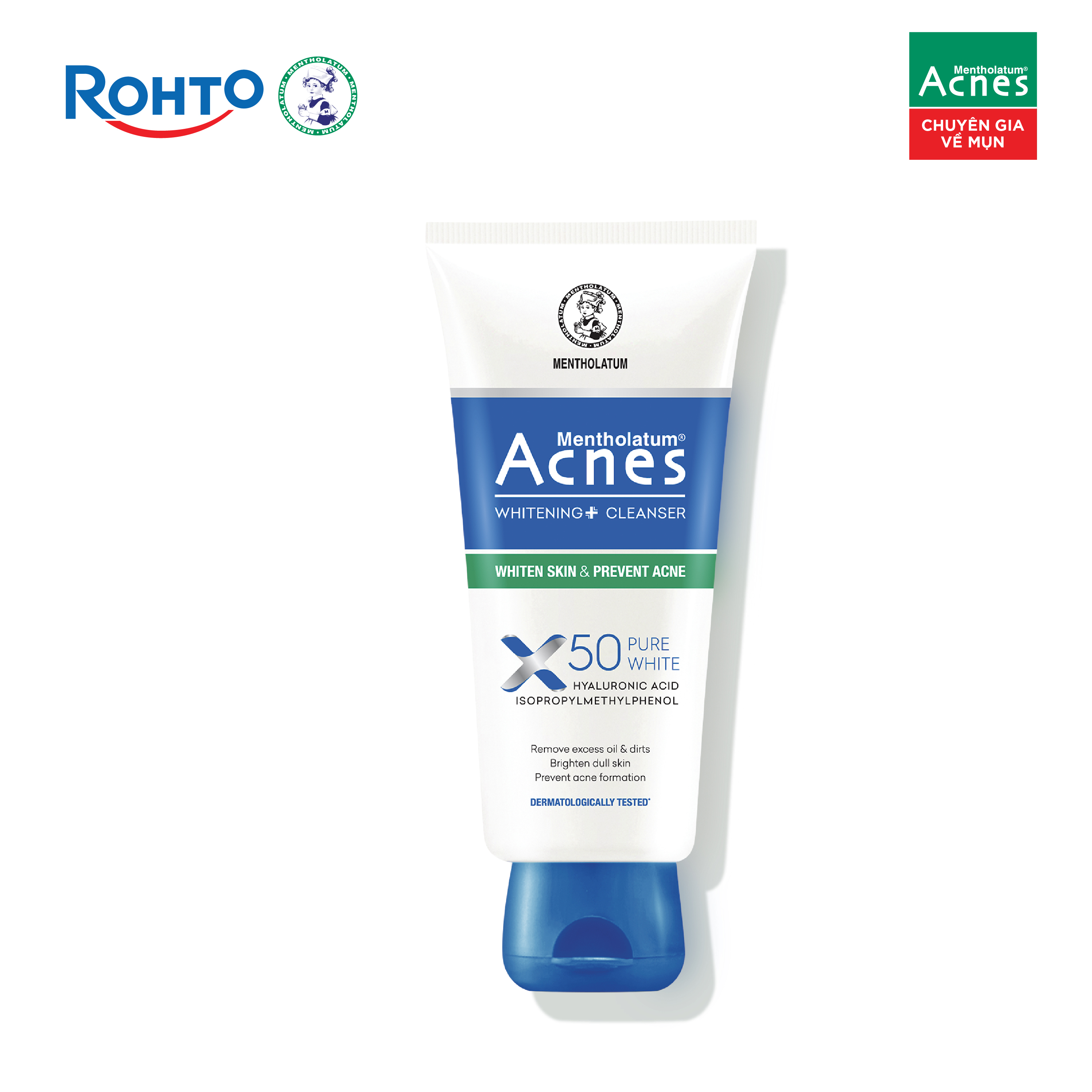 Sữa rửa mặt dưỡng trắng dạng kem Acnes Whitening+ Cleanser 100g