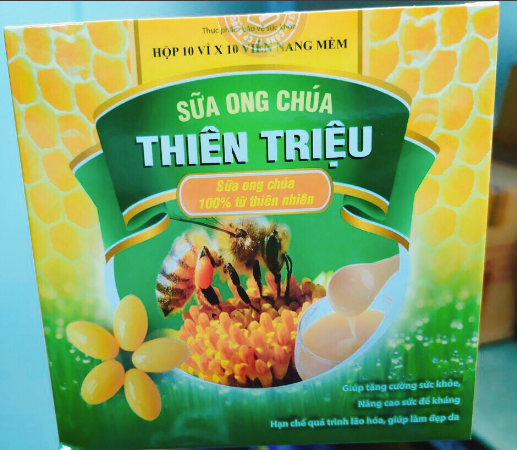 Viên Nang Sữa Ong Chúa Thiên Triệu - Đẹp Da - Ngăn Ngừa Lão Hóa (Hộp 100 Viên)