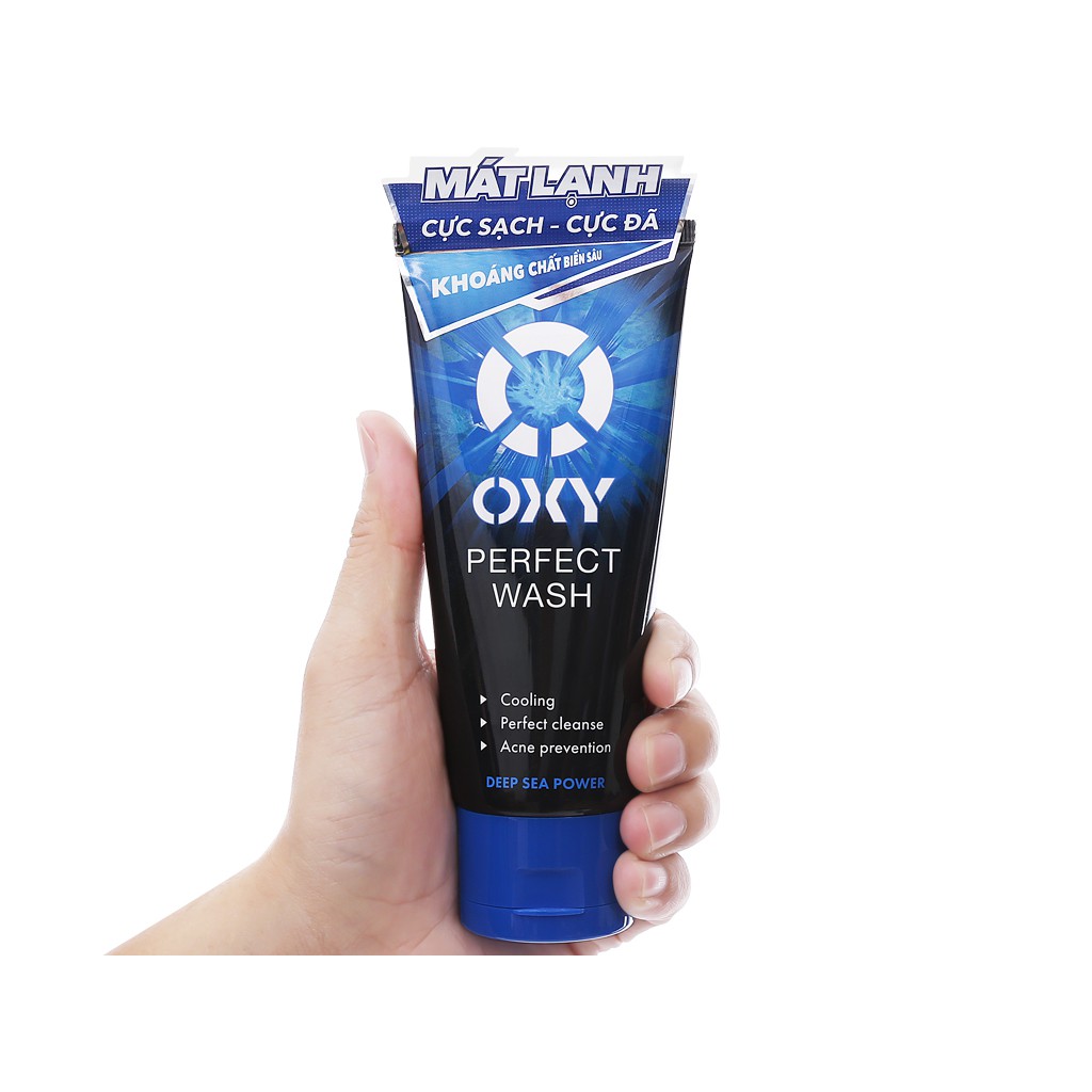[HCM]Kem rửa mặt OXY Perfect Wash - cực mát lạnh sạch bã nhờn ngừa khuẩn mụn 100ml