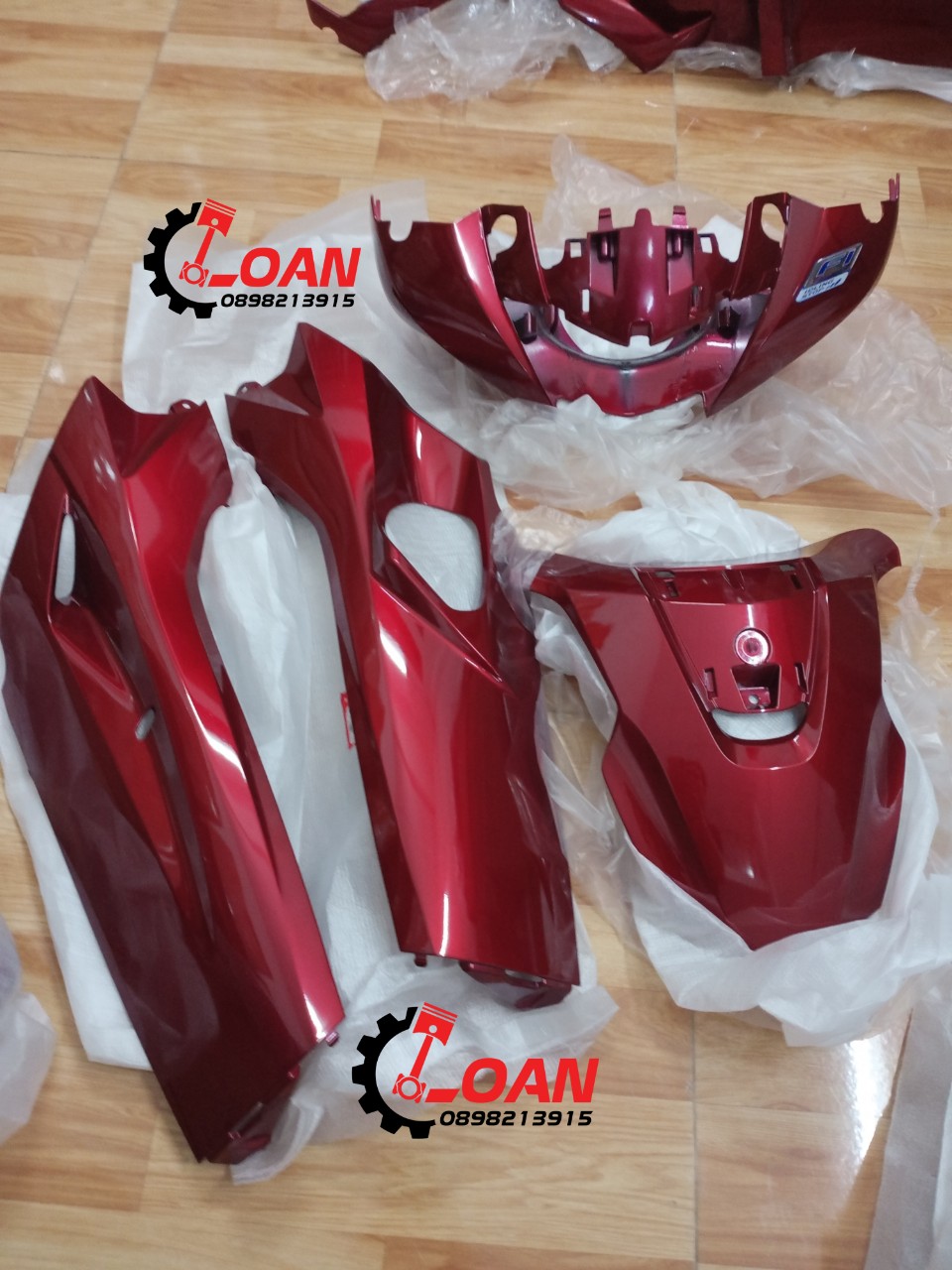 DÀN ÁO SH 150i ĐỜI 2017 MÀU ĐỎ ĐÔ FULL NHỰA MÀU 13 MÓN LUÔN TEM HÀNG ZIN MỚI _ LOAN RACING SHOP